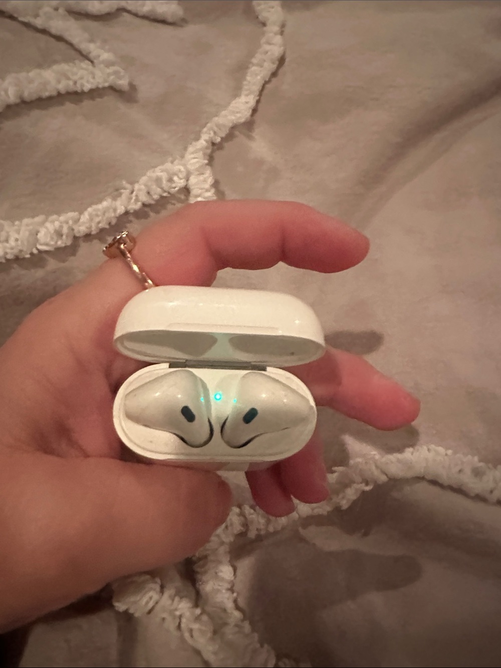 Air Pod First Generation with Charging Case - Glitter Protection Case Included - Picture 3 of 6